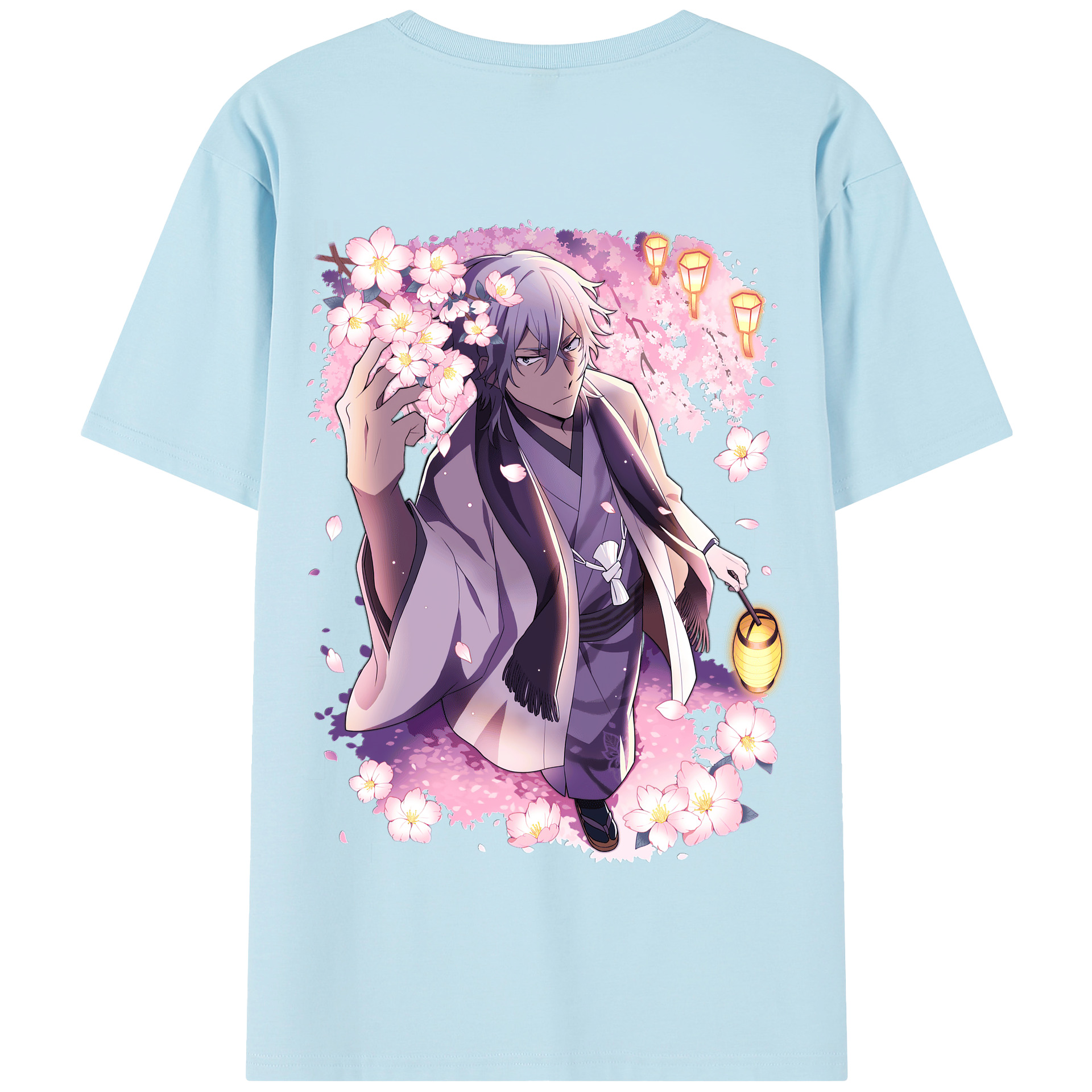 （画像用） 文豪ストレイドッグス Bungo Stray Dogs 綿100％半袖Tシャツ（背面プリント）